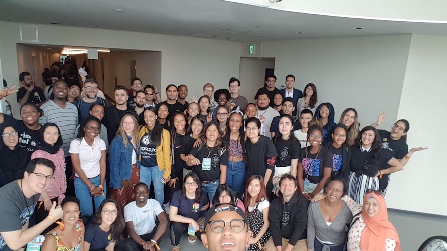 Robert with DevCon Scholars.