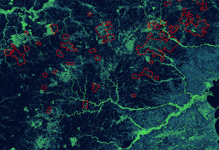 Satellite image processing gif