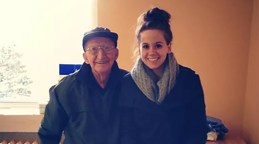 Elizabeth with grandfather