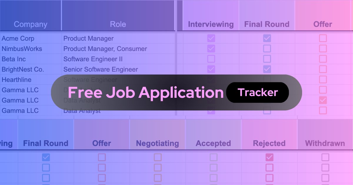 Free Job Application Tracker